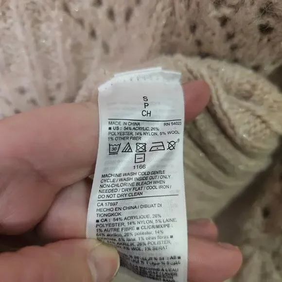 Feminine Pink Sweater with Ruffle Size S | Old Navy - Picture 7 of 9